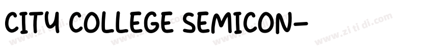 City College SemiCon字体转换